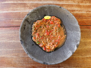 Indonesian chili sauce