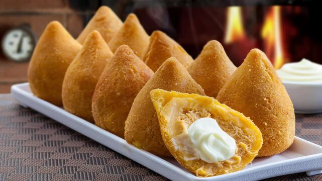 Chicken coxinha, Brazilian snack