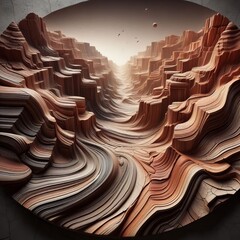 Canyon Clay Shell – Rich clay like hues with dramatic canyon i