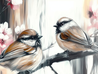 Close-up of cute birds