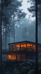 Fototapeta premium Luxury flat landscape