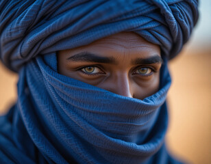 Fototapeta premium Nomadic Elegance – Stunning Tuareg Illustrations for Cultural and Travel Inspiration
