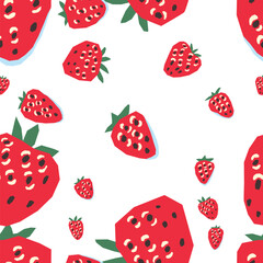 A Vibrant Strawberry Seamless Pattern is perfect for creating Fresh and Exciting Designs. Food background