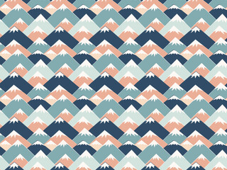 Seamless pattern vector illustration of a mountain