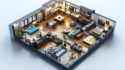 Loft Apartment Exploded Diagram