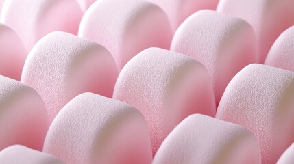 Fototapeta premium Soft pink marshmallow layers a plush textured delight