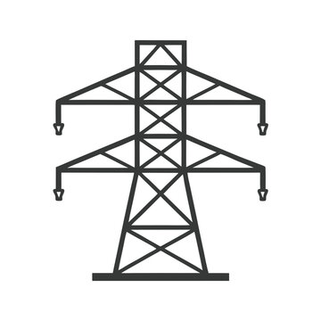 recommend clip art: Electricity Transmission Tower Vector Silhouette