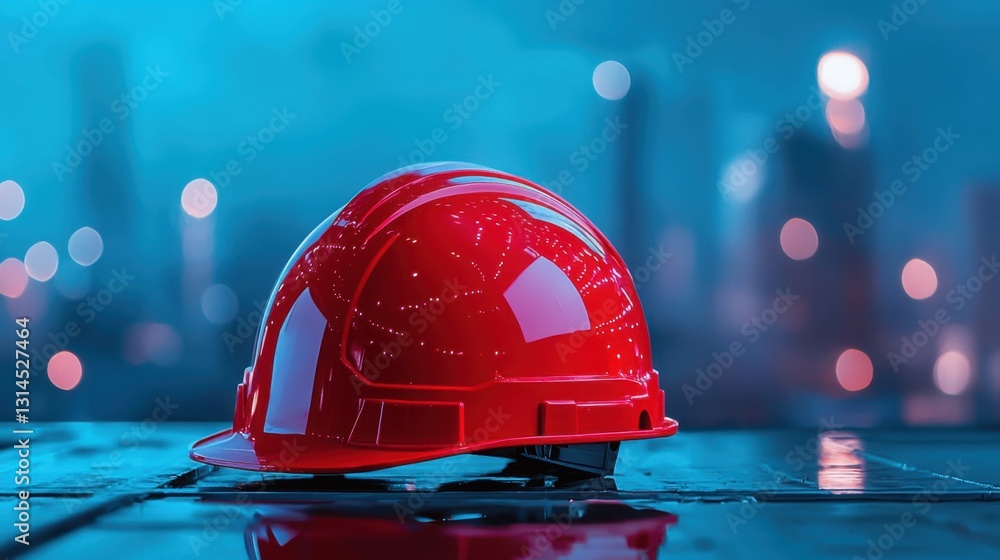 Poster ai-driven construction site monitoring detecting potential safety hazards