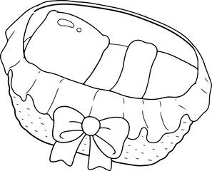 outline baby equipment