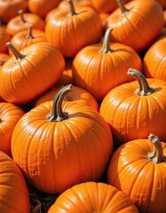 Obraz premium pumpkins for sale at market