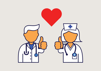 Fototapeta premium World Health Day Vector Illustration | Healthcare, Medical Awareness, Doctor & Nurse, Fitness, Wellness, Healthy Lifestyle, Motivational Quotes | Solid Colors, No Gradients, Pure Vector
