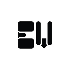 EV monogram logo design letter text name symbol monochrome logotype alphabet character simple logo