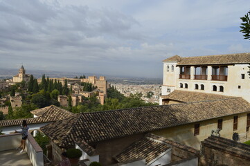 Vista do Generalife em Alhambra