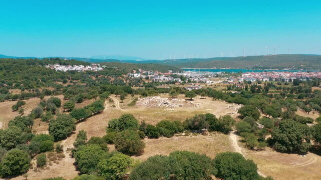 Teos Ancient City - 4k image of Teos Ancient City taken with a drone