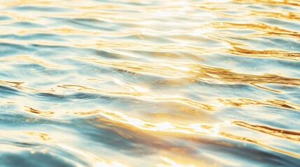 Soothing Golden Reflections On Calm Water Surface
