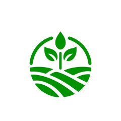 modern and minimalist agriculture and farming logo 