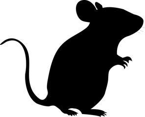 mouse silhouette vector file svg black color beautiful mouse 
