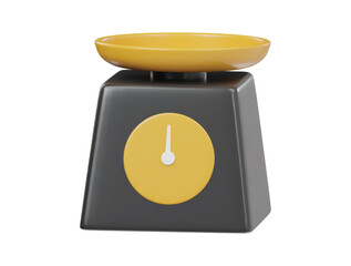 3d balence scale icon 