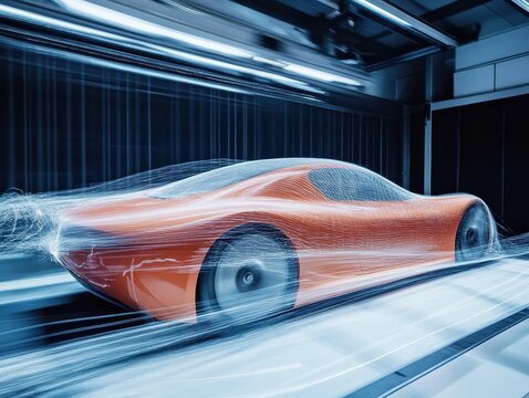 Wind tunnel testing of car aerodynamics