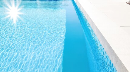 Sparkling Water In A Pristine Swimming Pool Under Sun