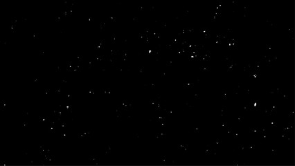 Falling snow on a black background.