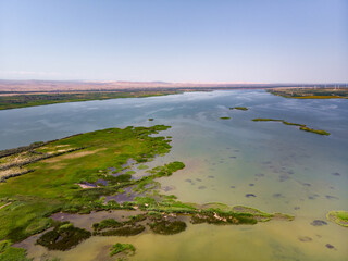 Obraz premium Lake in the Fuhai Desert, Altay Region, Xinjiang, China