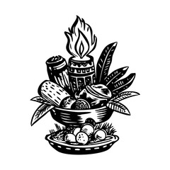 Native American Tribe Vintage Illustrations