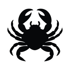 Ghost Crab silhouette vector illustration 