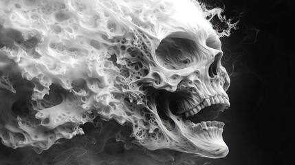 Art Illustration On The Theme Of Death And Horror