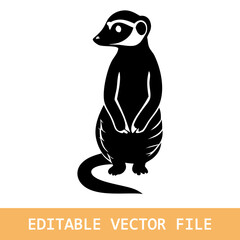 Meerkat Melody: A Harmonious Ensemble of Meerkat Silhouettes Capturing the Quirky Rhythms of Meerkat Life - Meerkat Illustration - Meerkat Vector