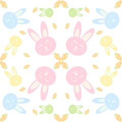 easter bunny and eggs