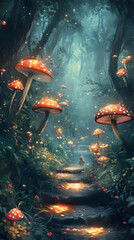 Swimming koi fish in a serene pond