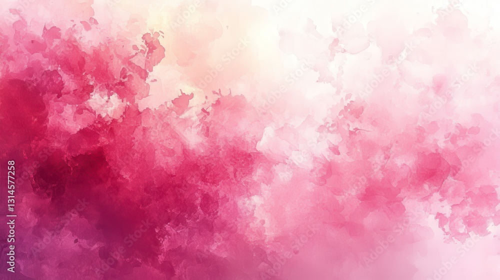 Poster abstract watercolor background featuring soft pinks and creams, creating a dreamy and ethereal aesth