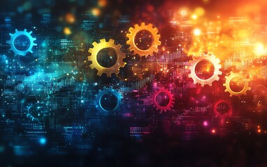 Obraz premium A highenergy concept of innovation and logic converging