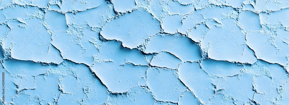 Poster a close-up abstract of textured blue paint creating a unique pattern