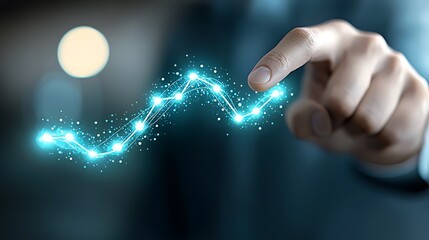 Analyzing data trends with digital insights in business environments visual conceptualization