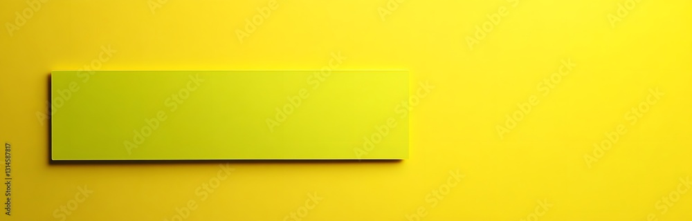 Poster an abstract rectangular shape over a yellow backdrop