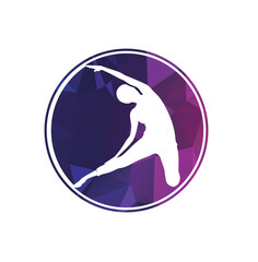 Fototapeta premium Yoga and Meditation logo design