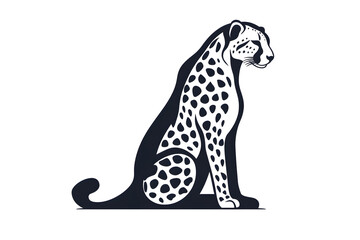 Cheetah: Majestic Hunter Sitting Gracefully in the Wild