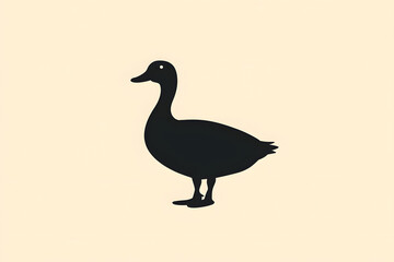 Goose Silhouette: Exploring Avian Beauty, Graceful Waterfowl, Elegant Bird