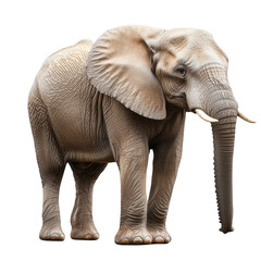 Obraz premium Close-Up View of Majestic African Elephant in a Natural Habitat