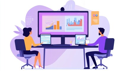 A screensharing meeting where data and insights are presented