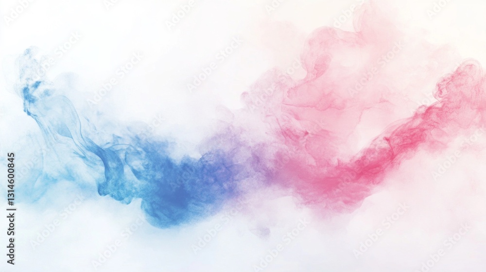 Poster a vibrant swirl of blue and red hues blends seamlessly, creating an ethereal atmosphere that captiva