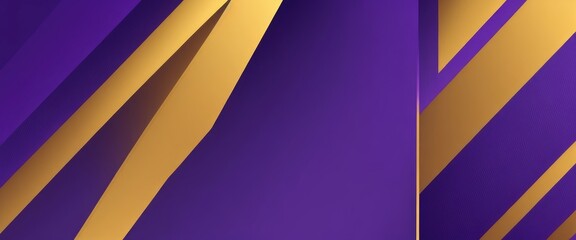 Purple and Golden lines flat design dark gradient background