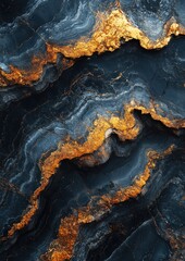 Obraz premium Solidified magma landform