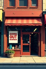 Obraz premium Storefront with 