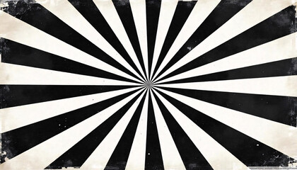 Black and white radial pattern with bold, symmetrical lines creating a striking optical illusion.