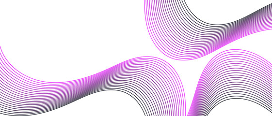 Futuristic abstract background with flowing, curved lines in transparent background. The dynamic wave-like pattern creates a sense of motion and depth.