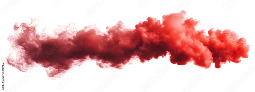Canvas Prints a bold red powder burst forming a striking cloud on an isolate background