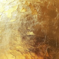 Luxurious Gold Leaf Abstract Texture Background with Elegant Metallic Surface